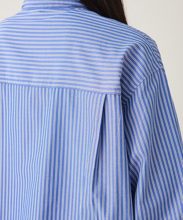 CRAFT STANDARD BOUTIQUE レギュラーカラーオーバーサイズシャツ Blue