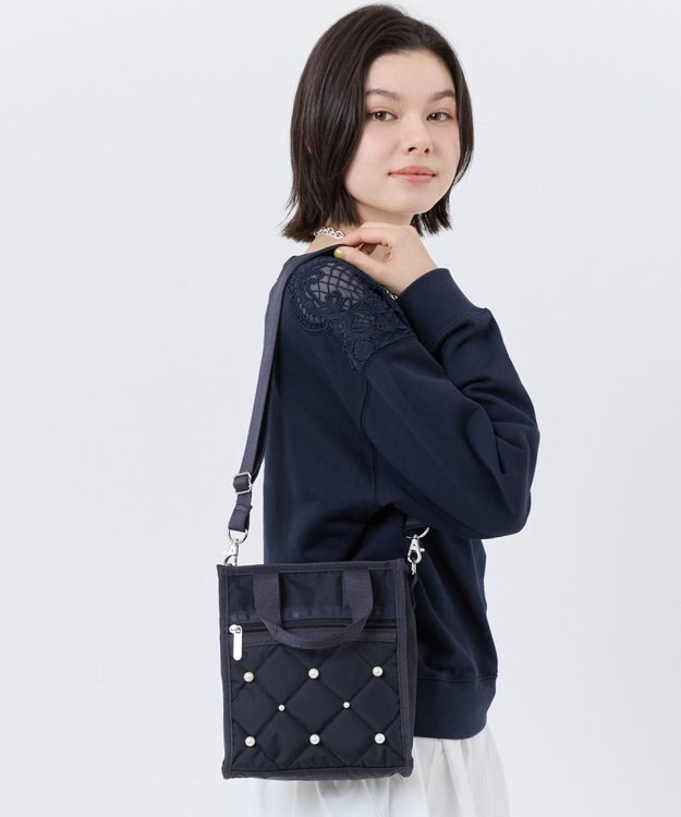 LeSportsac MINI N/S TOTE W/ PEARLS/ディープシーパール ディープシーパール