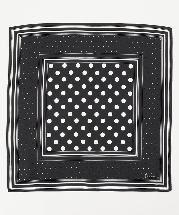 GRACE CONTINENTAL シルクドットスカーフ ブラック