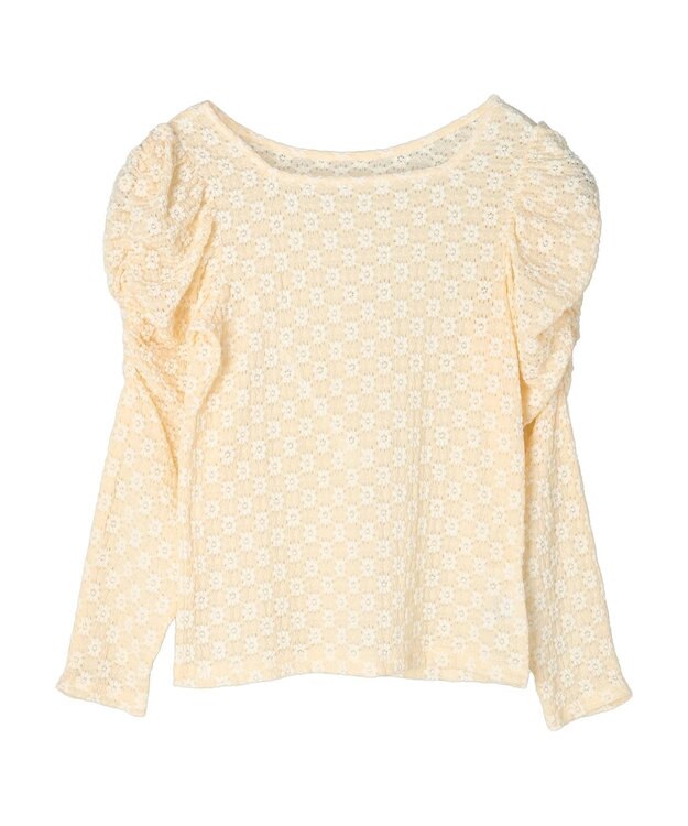 Green Parks ・Ｐｅｔｉｔ　Ｆｌｅｕｒ　フラワーレースプルオーバー Ivory