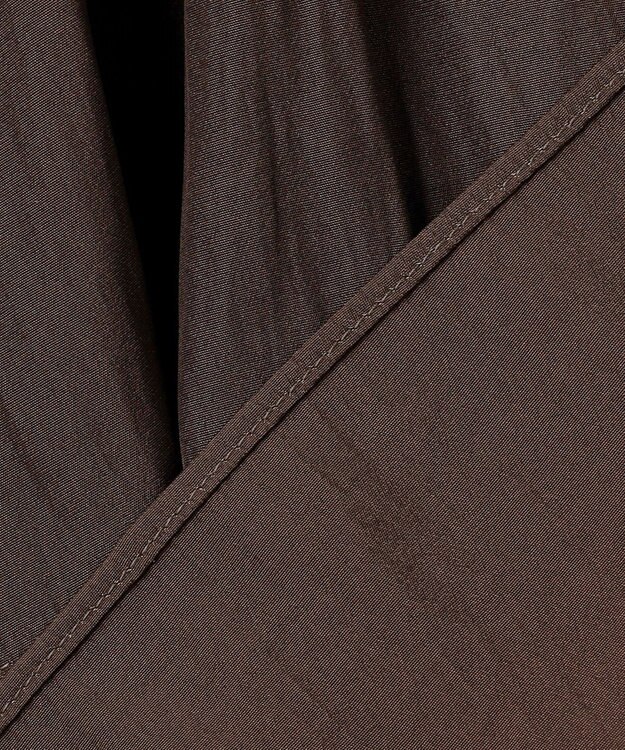 組曲 【入江未悠さんコラボ】ギャザーライトデシンティアード ブラウス チョコレートブラウン系