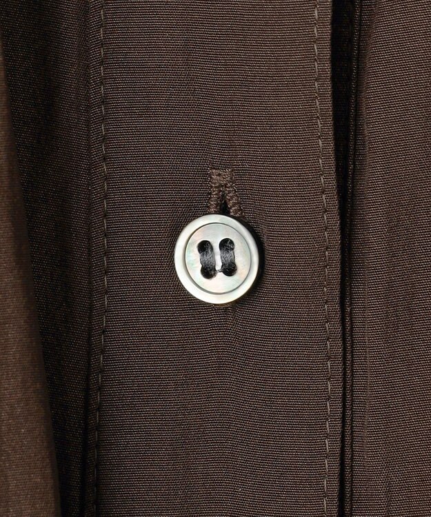 組曲 S 【入江未悠さんコラボ】ギャザーライトデシンティアード ブラウス チョコレートブラウン系