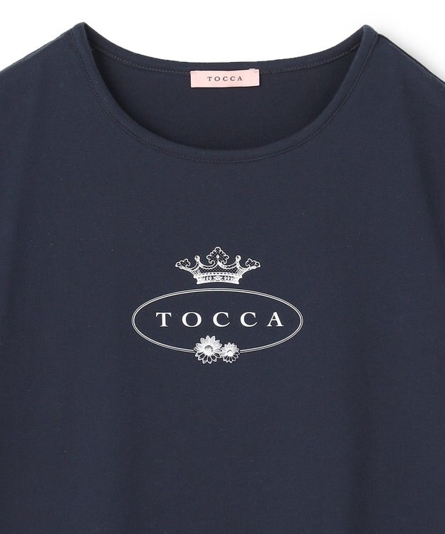 TOCCA 【洗える】TOCCA LOGO TEE Tシャツ ネイビー系