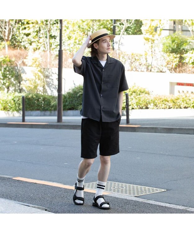 林八百吉商店 un chapeau　カンカン帽 ナチュラル
