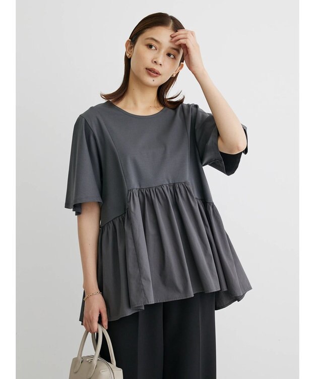 Green Parks ・ＥＬＥＮＣＡＲＥ　ＤＵＥイソザイキリカエプルオーバー Charcoal Gray