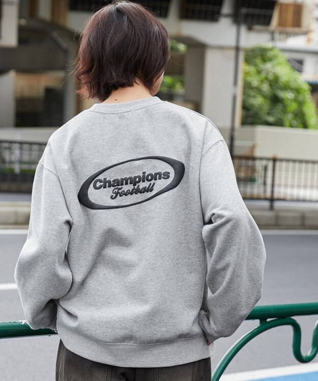 WEGO 【ユニセックス着用ITEM/裏起毛/SMLサイズ展開】リラックスフィットゲームロゴプルオーバー 杢グレー