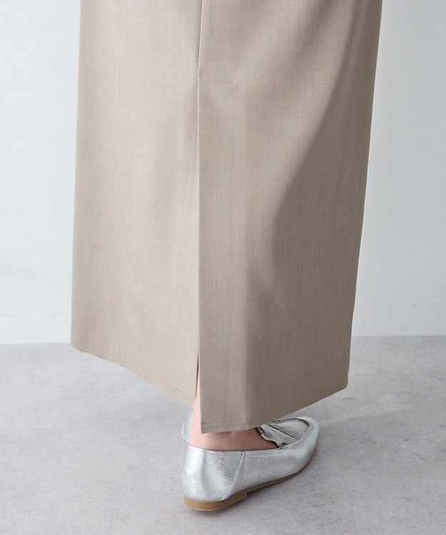 CRAFT STANDARD BOUTIQUE ＜セレモニー＞カットアウトヘムIラインスカート Beige