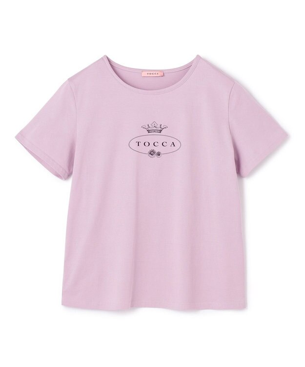 TOCCA 【洗える】TOCCA LOGO TEE Tシャツ ピンク系