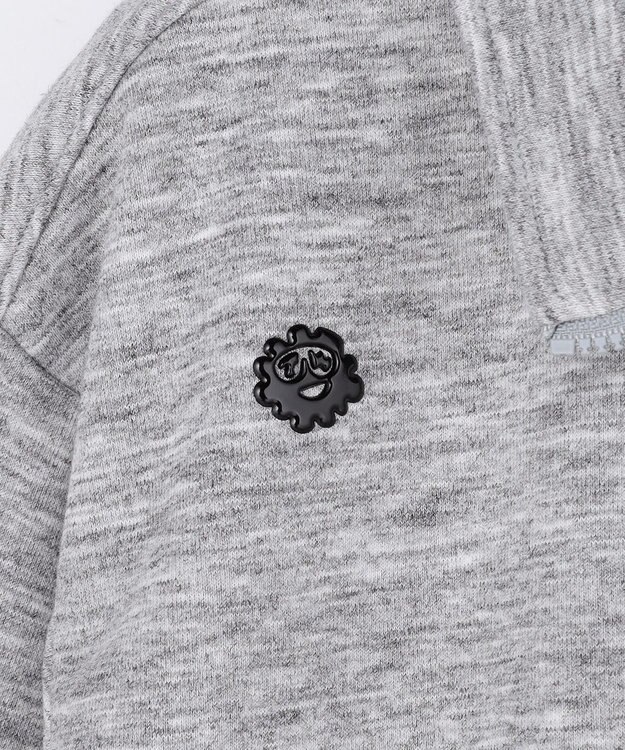 PW CIRCULUS 【WOMEN】ハーフジップ 裏毛スウェットトップス ゴルフウェア レディース グレー系