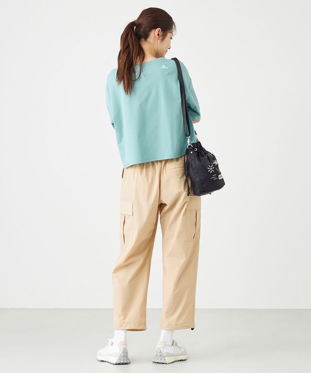 SHARE PARK LADIES 【UVカット・吸水速乾・ストレッチ・軽量 】ロゴショートTシャツ（S・Mサイズ） サックスブルー系