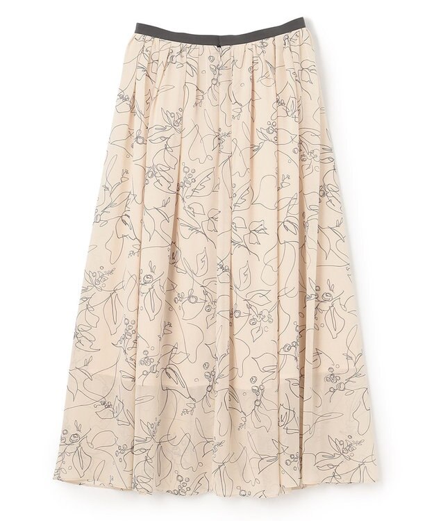 BEIGE， DRACAENA / ギャザースカート Ecru x Slate