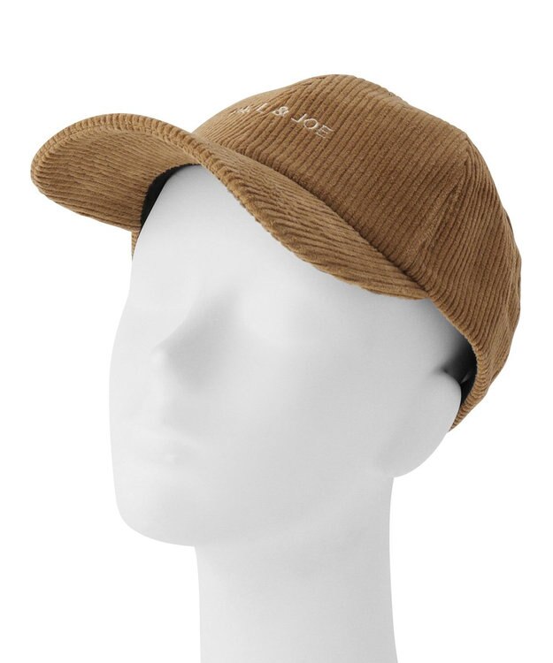 MOONBAT PAUL&JOE ACCESSOIRES (ポールアンドジョー アクセソワ)コーデュロイ ロゴ入り キャップ キャメル