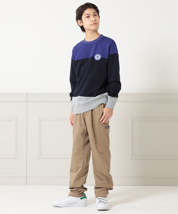 J.PRESS KIDS 裏付きライトツイル パンツ ベージュ系