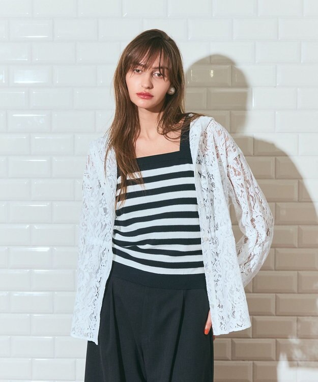 GRACE CONTINENTAL コードレースフーディ ホワイト