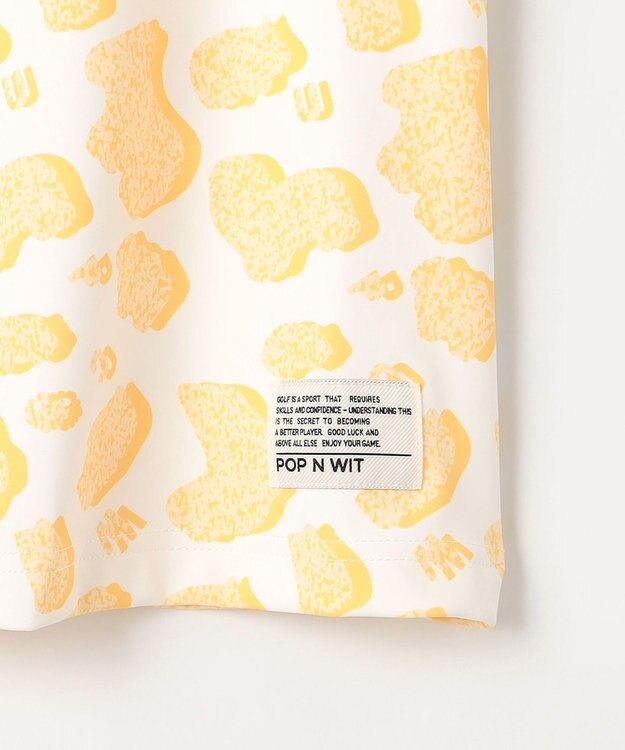 PW CIRCULUS 【永嶋花音プロ着用アイテム】【UV遮蔽率99.5% UVカット / 速乾 / ストレッチ】【WOMEN】アニマルドットモックT ゴルフウェア レディース イエロー系5