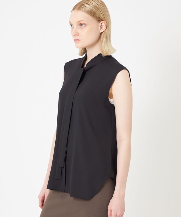 BEIGE， EVA / ボウタイブラウス Black