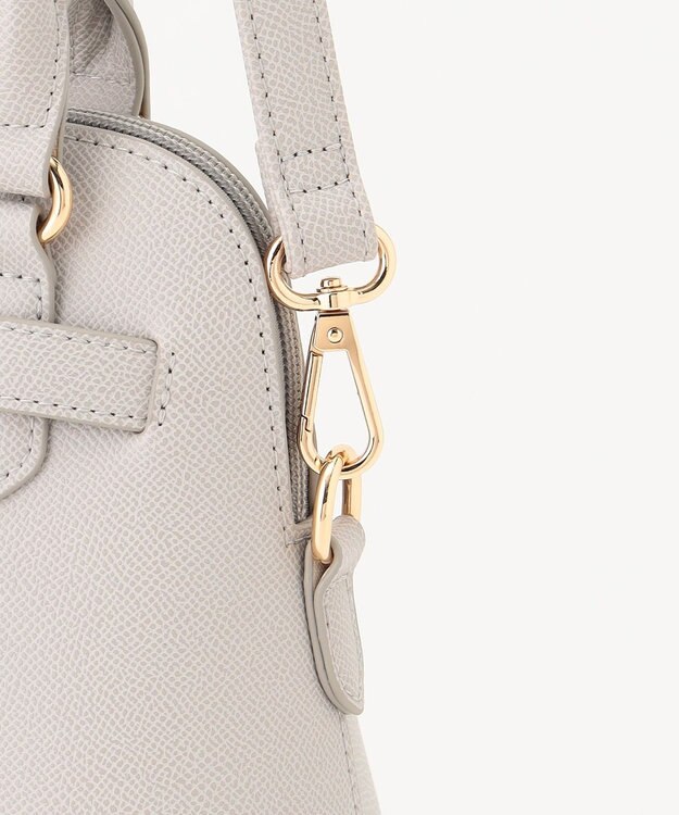 ANY SIS 【2WAY】ベルトアクセントブガッティ バッグ ライトグレー