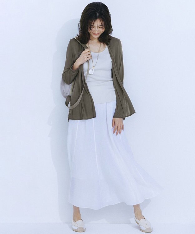 23区 ドローストリング ショルダー バッグ ベージュ系