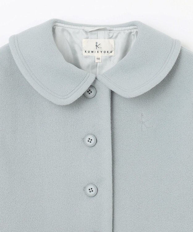 組曲 KIDS 【150-160㎝】フェイクウール コート ライトグレー系