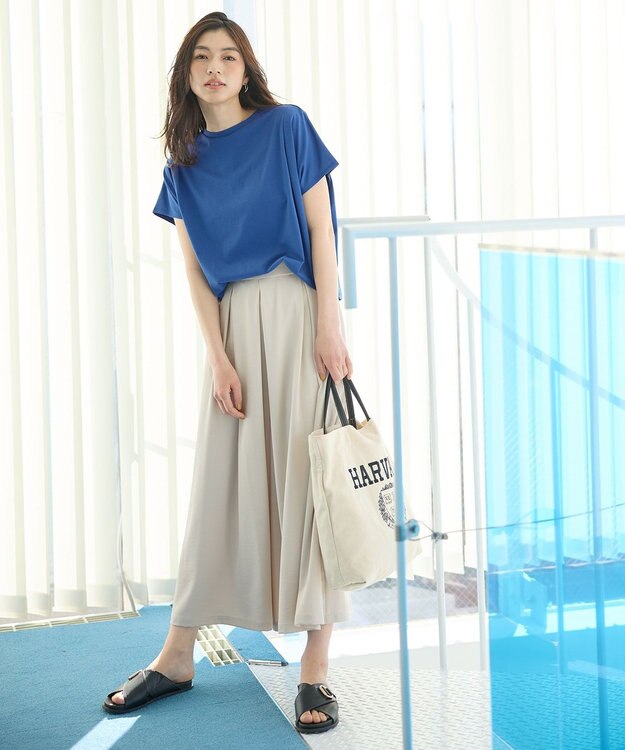 ANY 【吸水速乾/イージーケア/UVカット/接触冷感】さらさらDRYスカーチョ ベージュ