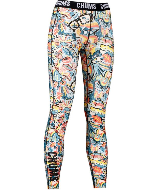 CW-X 【WOMEN】 レディススポーツタイツ CHUMS (チャムス)コラボ 脚スッキリ。動き軽やか。 吸汗速乾 LNY300 /ワコール ターコイズ