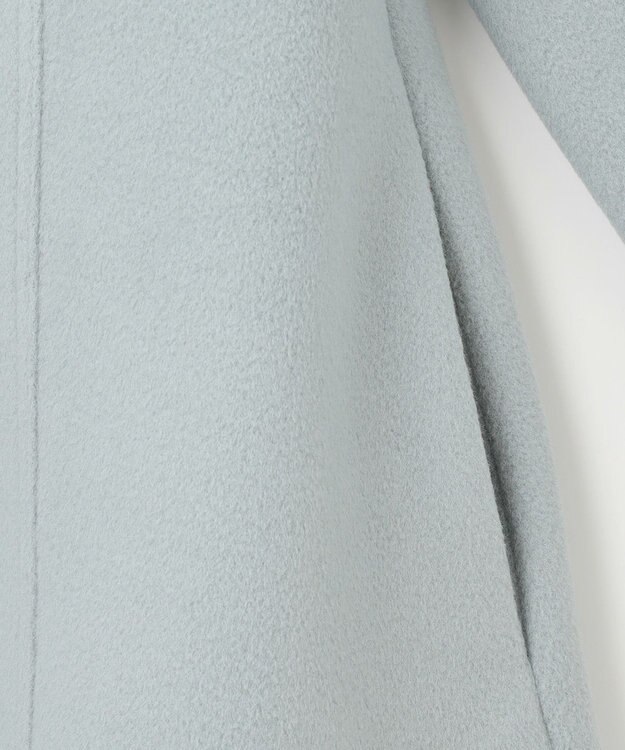 組曲 KIDS 【150-160㎝】フェイクウール コート ライトグレー系