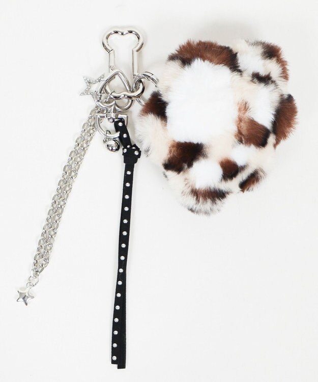 WEGO ファーにくきゅうセットキーホルダー 柄1