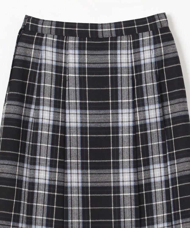 組曲 KIDS 【150-170cm】ウール綾チェック スカート（リボン付き） ネイビー系5