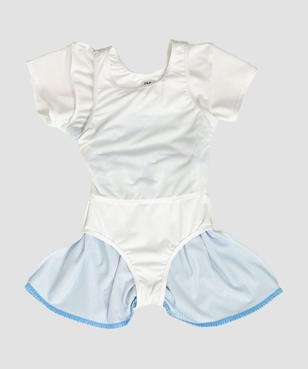 OP／FILA 【FILA】レイヤードワンピース水着 ブルー