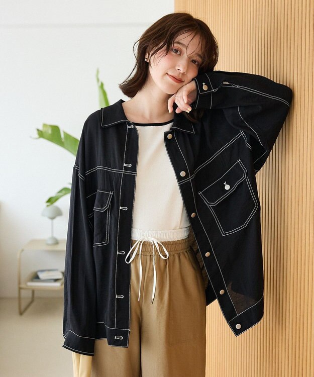 Green Parks ・ＥＬＥＮＣＡＲＥ　ＤＵＥ　バイカラーニットタンク Off White