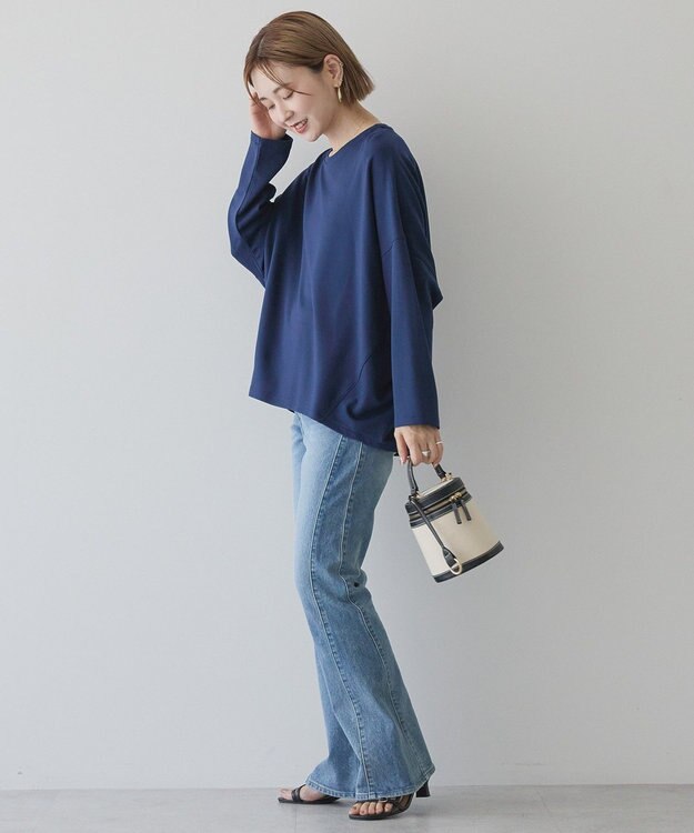 AMERICAN HOLIC コクーンポンチプルオーバー Navy