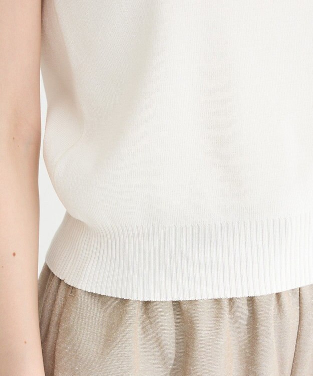 Green Parks ・ＥＬＥＮＣＡＲＥ　ＤＵＥ　バイカラーニットタンク Off White