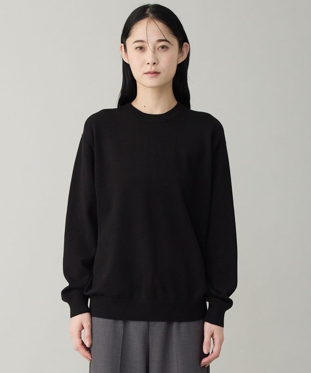 UNFILO MENS 【OCEANS YouTube 掲載/男女兼用】スムースシルキーニット ブラック