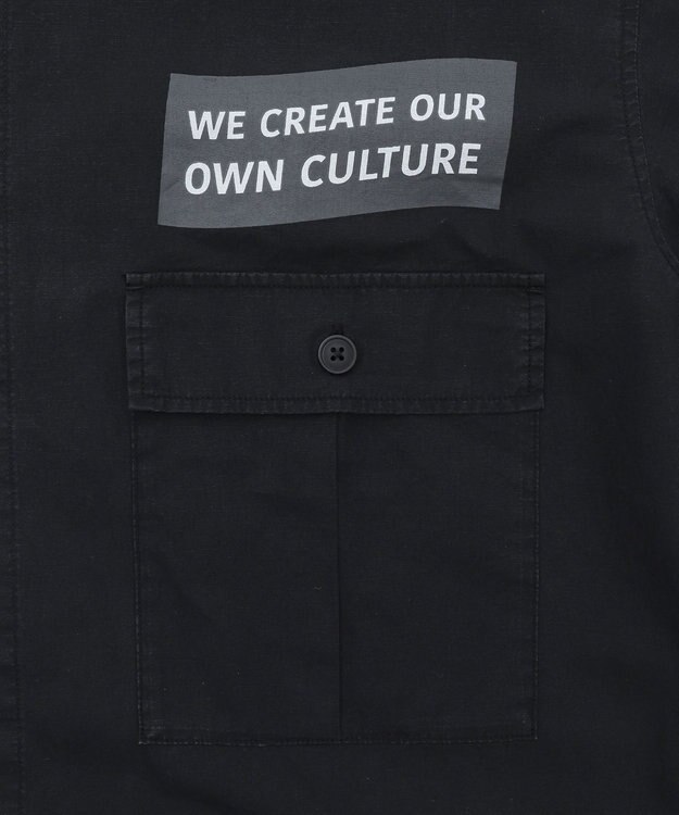 WEGO 【ユニセックス着用ITEM】ミリタリーハーフスリーブシャツ ブラック