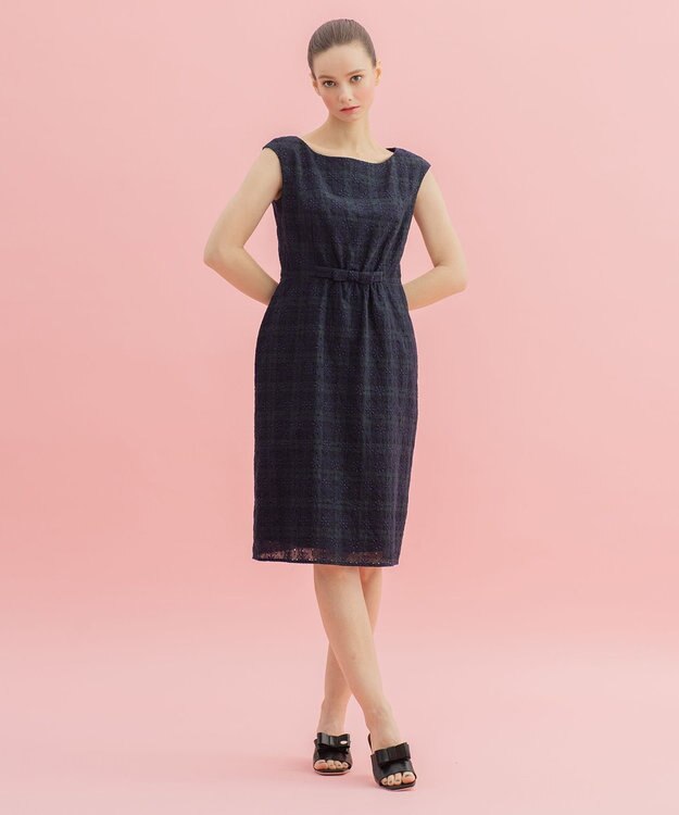 TOCCA PEONIA ドレス ブラック×ネイビー系