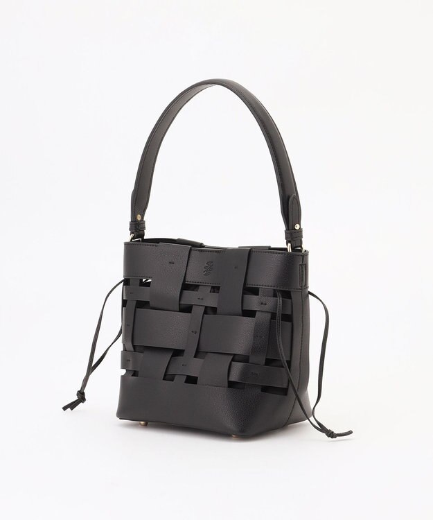 自由区 ランダムメッシュミニ バッグ ブラック