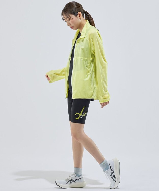 CW-X 【UNISEX】 CW-X ウインドブレーカー 上下開きファスナー スポーツウェア 長袖 ハイネック ユニセックス DWR599 /ワコール イエロー