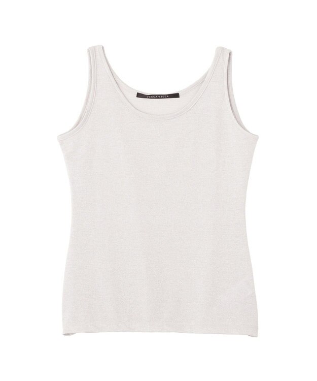 YECCA VECCA ラメタンクトップ Light Gray