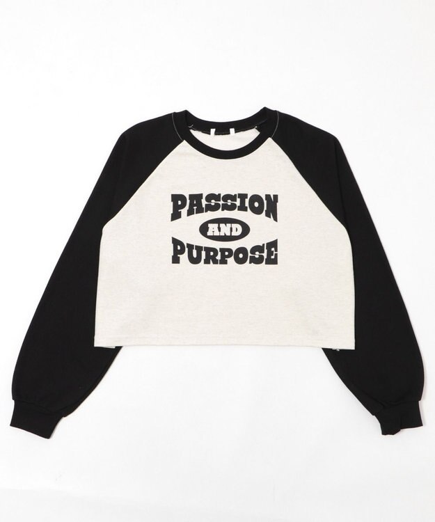 WEGO ラグランカレッジPO ブラック