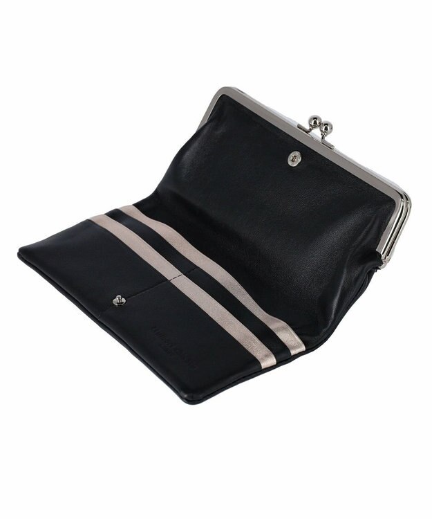 tsumori chisato CARRY tcパッチワーク がま口 長財布 ブラック