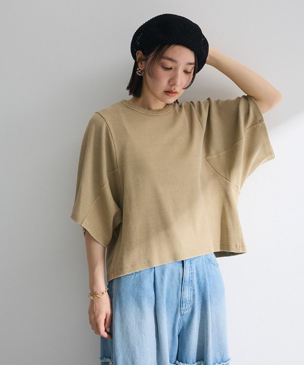 Green Parks ・ＳＵＧＡＲ　ＳＰＯＯＮ　ワイドスリーブＴＥＥ Dark Beige