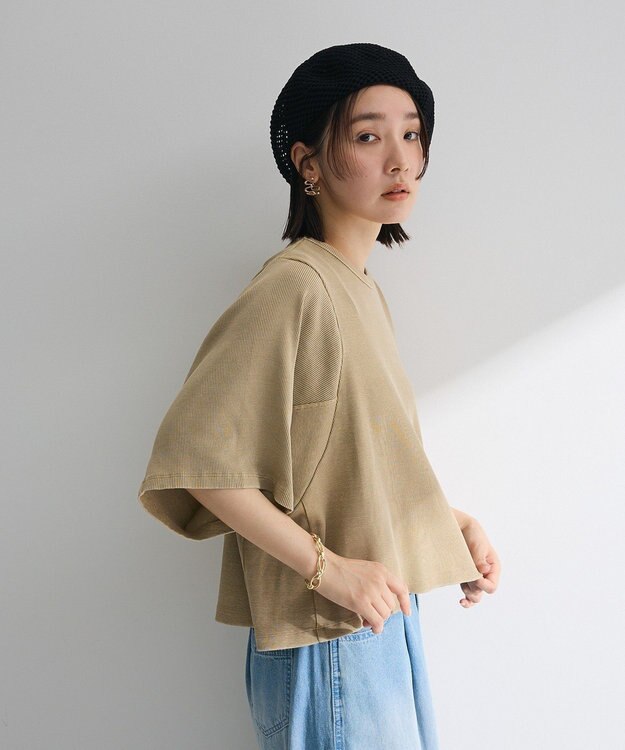 Green Parks ・ＳＵＧＡＲ　ＳＰＯＯＮ　ワイドスリーブＴＥＥ Dark Beige