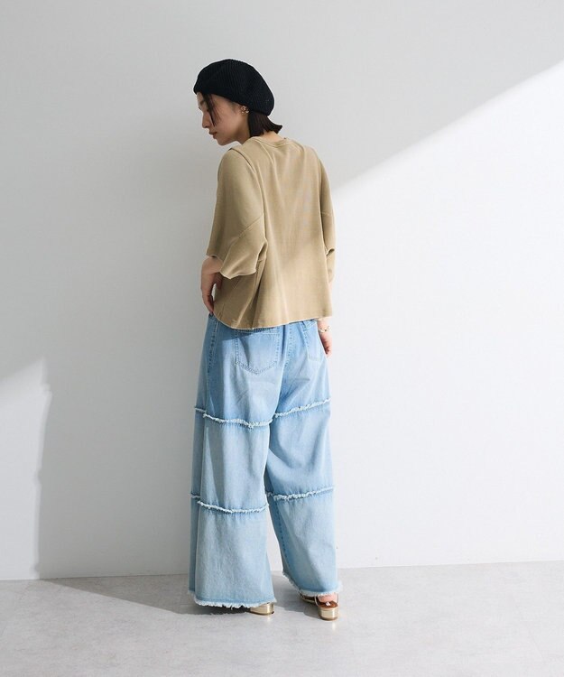 Green Parks ・ＳＵＧＡＲ　ＳＰＯＯＮ　ワイドスリーブＴＥＥ Dark Beige