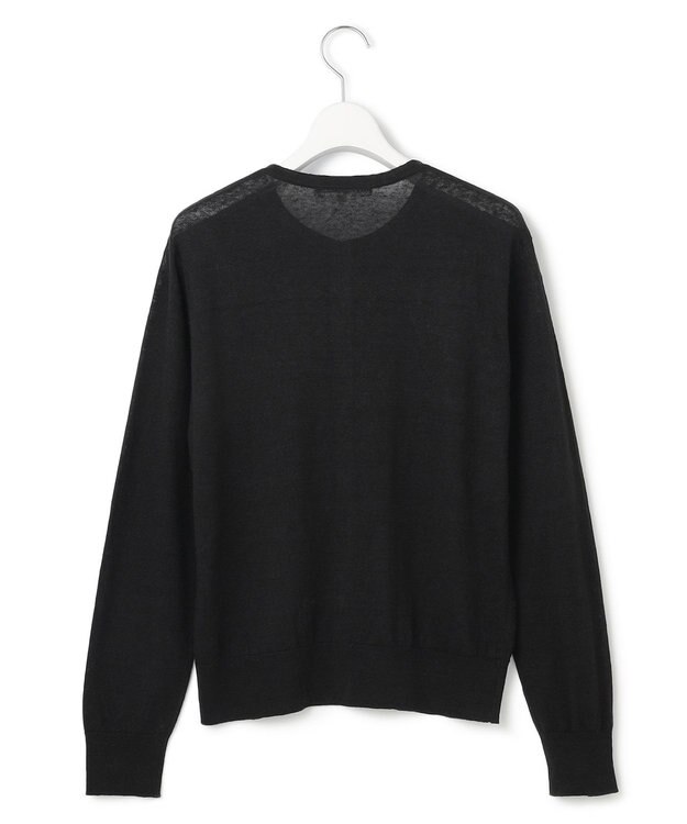 23区 L 【Oggi6月号掲載】ピュアリネンハイゲージ カーディガン ブラック系