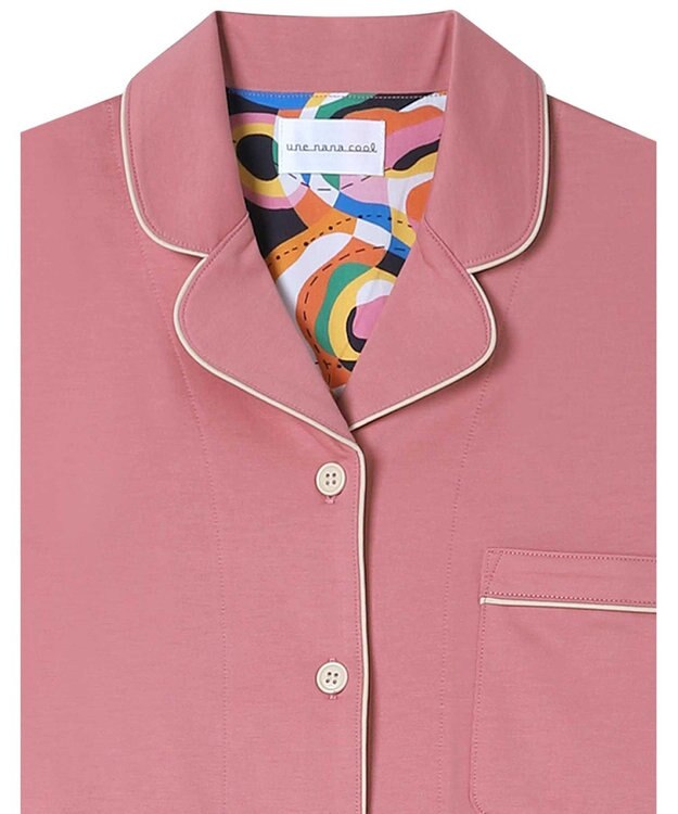 une nana cool 【綿100%】72/2 メガハイゲージパジャマ MADE WITH LIBERTY FABRIC ピンク