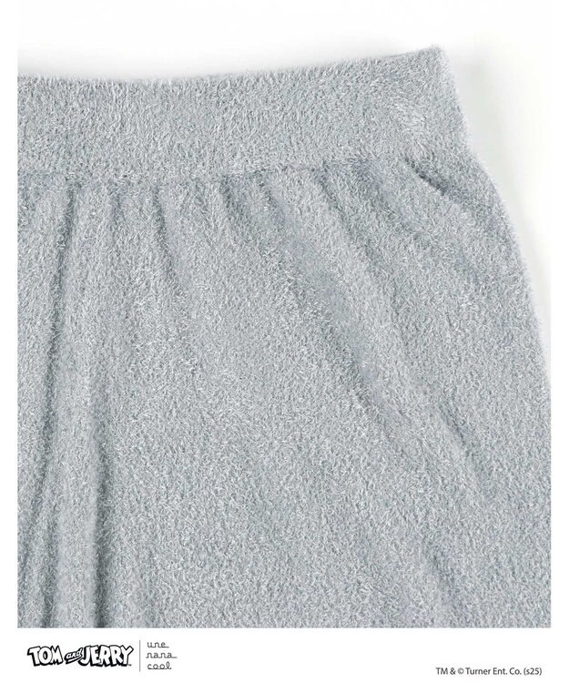 une nana cool トムとジェリー × une nana cool なめらかふわふわプルオーバー&ハーフパンツセット GY