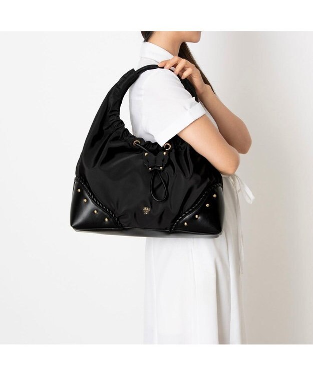ANNA SUI バタフライツイスト トートバッグ クロ