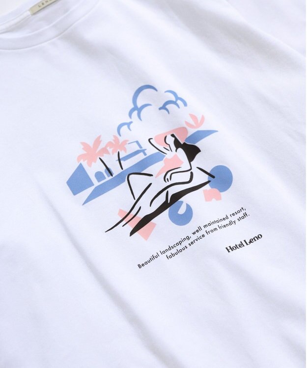 LENO T-SHIRT/ ARTISTE COLLABORATION / Tシャツ WHITE