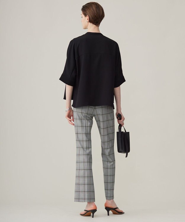 ICB T/Rグレンチェック　セミフレアパンツ グレンチェック系