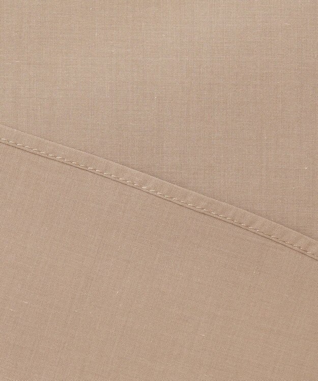 自由区 S 【洗える】テンセルコットンエンブロイダリーシャツ ブラウス モカ